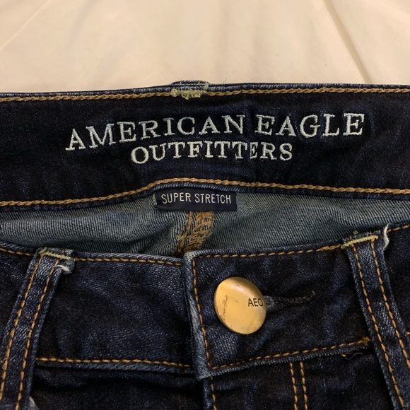 American Eagle Dark Wash Skinny Jeans - Picture 6 of 7
